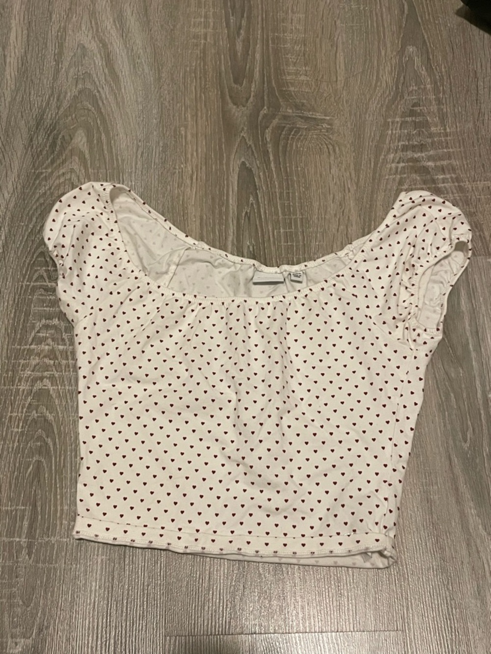 sunday best aritzia heart patterned tee